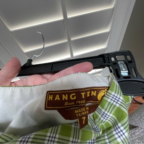 Hang Ten Green and White Bubble Mini Skirt - Picture 5 of 5